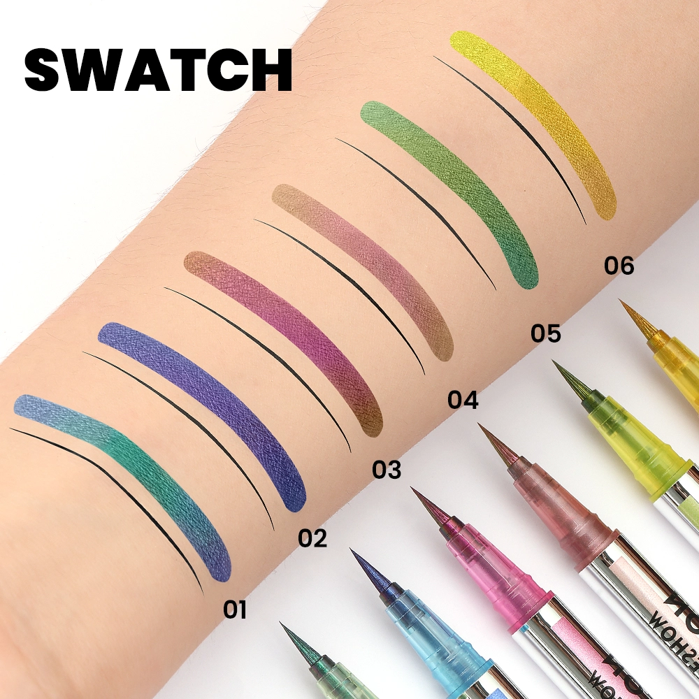 Embout multichrome caméléon, ligne de lumière sur la paupière